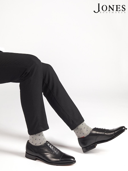 Jones Bootmaker Black Gents Lace Smart Shoes (E96261) | £160