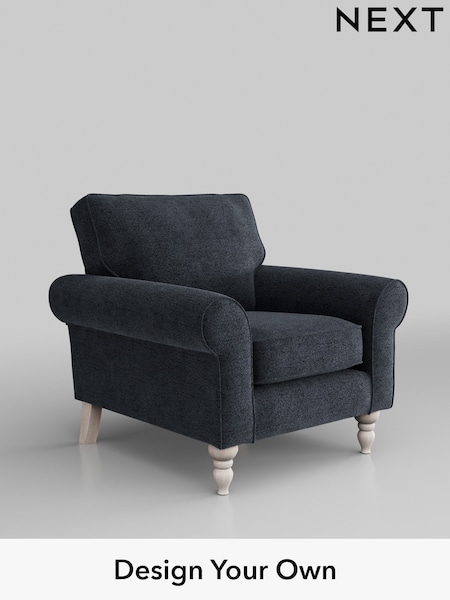 Boucle Chenille/Dark Slate Blue Mallory (E96280) | £625