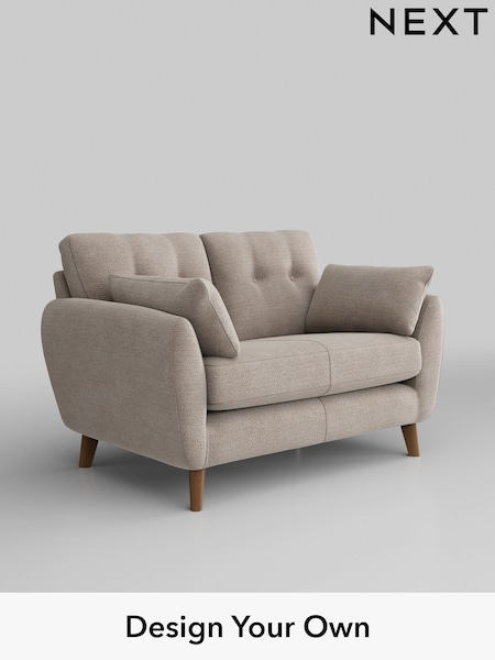 Boucle Chenille/Light Natural Wilson Buttoned Back (E96315) | £850