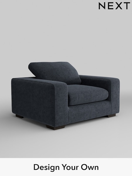 Boucle Chenille/Dark Slate Blue N. Premium The Snuggle Grand (E96432) | £1,399