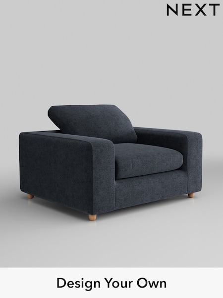 Boucle Chenille/Dark Slate Blue N. Premium The Snuggle Grand (E96432) | £1,399