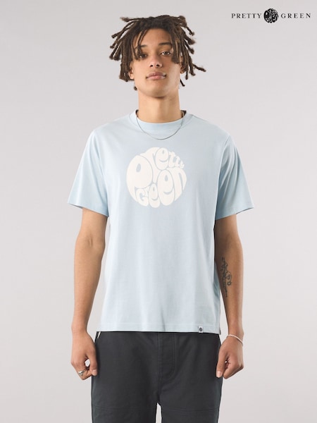 Pretty Green Gillespie Cotton T-Shirt (E96552) | £40