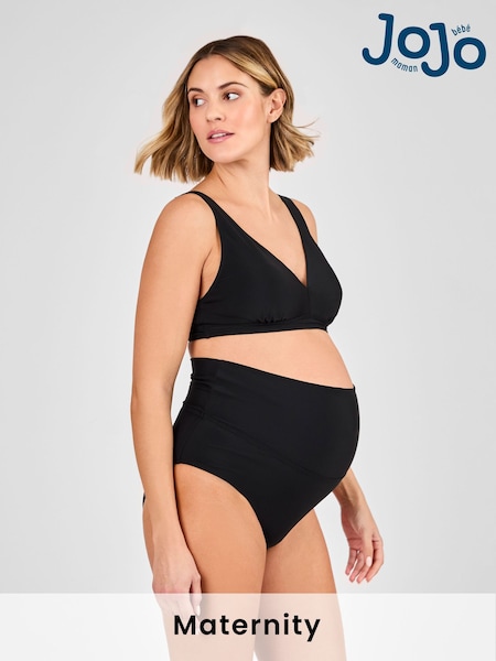 JoJo Maman Bébé Black Maternity Bikini Set (E96724) | £35