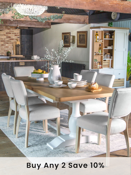 K Interiors White Clermont 1.6m Extending Dining Table (E96818) | £1,350
