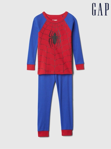 Gap Red Marvel Spider-Man Cotton Long Sleeve Pyjamas (6mths-5yrs) (E96974) | £12