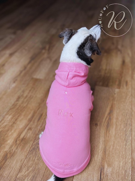 100% Cotton Personalised Luxury Dog Hoodie by RUFF (E97025) | £40