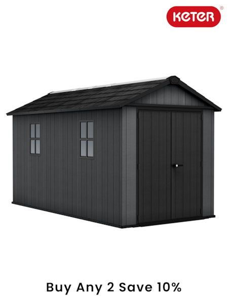Keter Grey Newton Plus 7.5x13ft Garden Shed (E97086) | £1,995