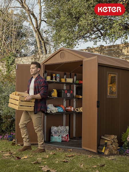 Keter Silver 100cm/39.5" Shed Garden Shelving Kit (E97093) | £145