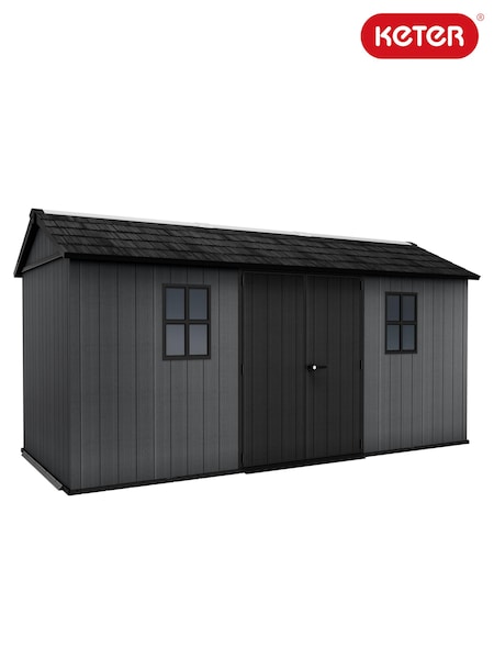 Keter Grey Newton Plus 15x7.5ft Garden Shed (E97095) | £2,275