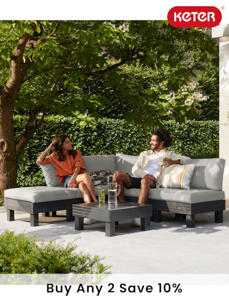 Keter Grey Elements 5 Seater Modular Garden Lounge Set (E97097) | £510