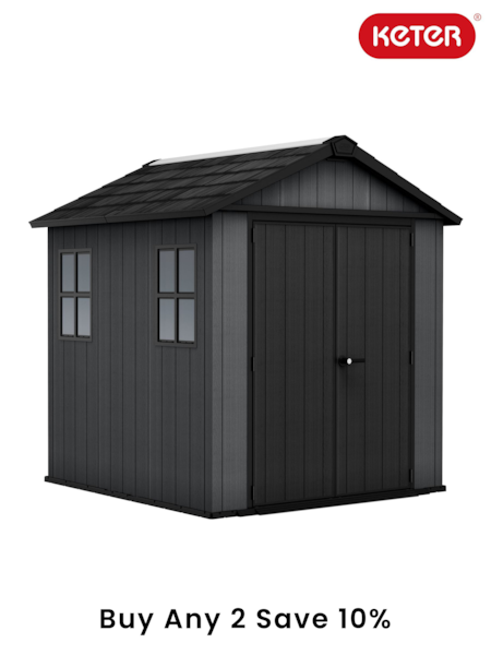 Keter Grey Newton Plus 7.5x7ft Garden Shed (E97101) | £1,340