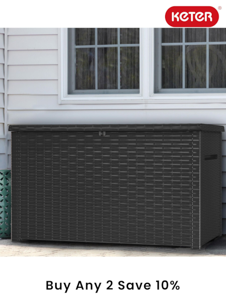 Keter Grey Java XXL 870L Garden Storage Box (E97123) | £250