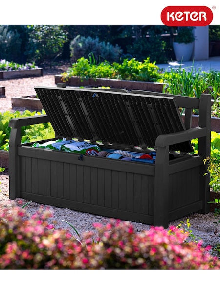 Keter Grey Eden 265L Outdoor Garden Storage Bench (E97127) | £140