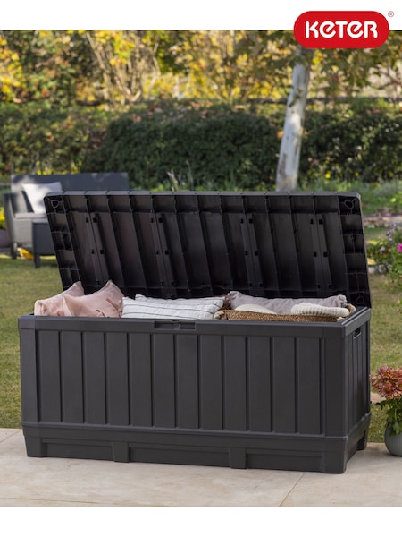 Keter Grey Kentwood 350L Garden Storage Box (E97130) | £100