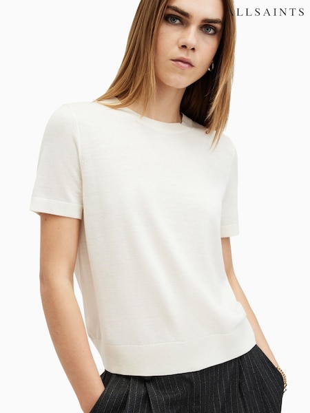 AllSaints White Bern T-Shirt (E97413) | £99