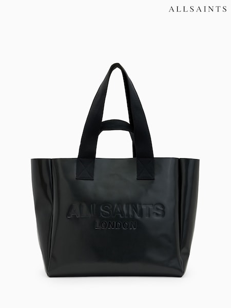 AllSaints Black Izzy Leather Tote (E97482) | £249