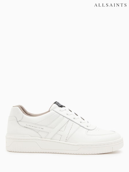 AllSaints White VIX Trainers (E97536) | £149