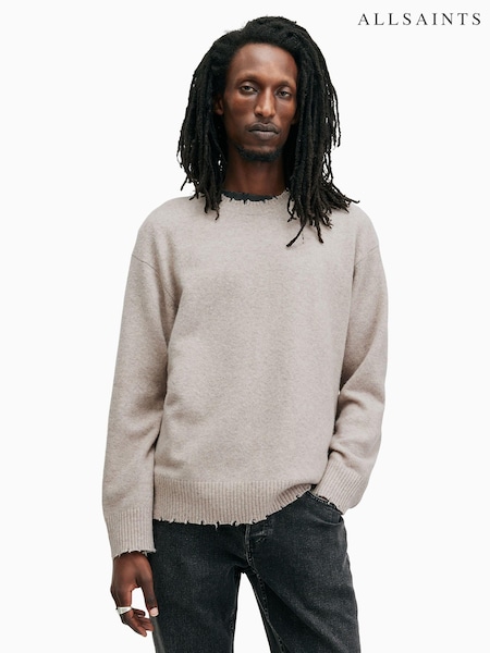AllSaints Grey Luka Crew Jumper (E97555) | £119