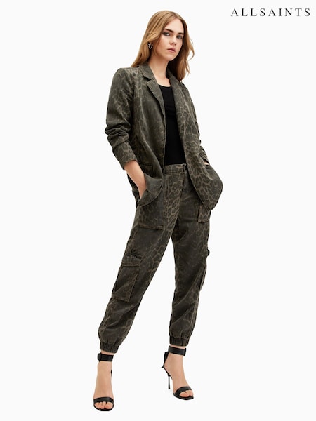 AllSaints Green Freda Denim Trousers (E97647) | £139