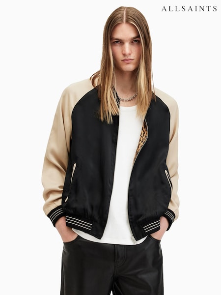 AllSaints Black Rev Tour Bomber Jacket (E97725) | £199