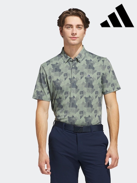 adidas Golf Go-To Printed Polo Shirt (E97906) | £50