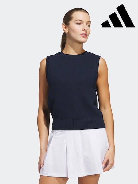 adidas Golf Navy Ultimate365 Knit Tour Vest (E97974) | £80