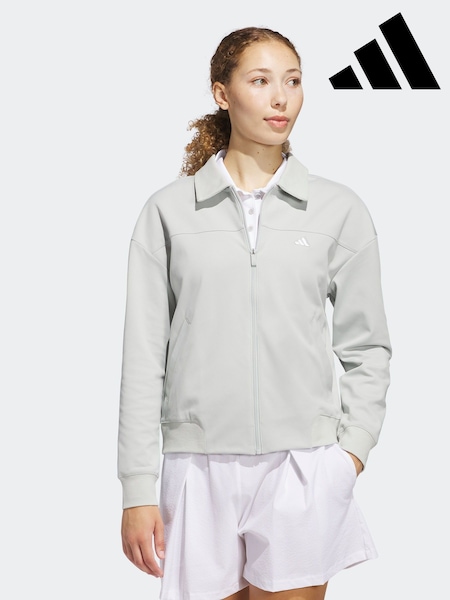 adidas Golf Silver Go-To Twistknit Jacket (E97977) | £75