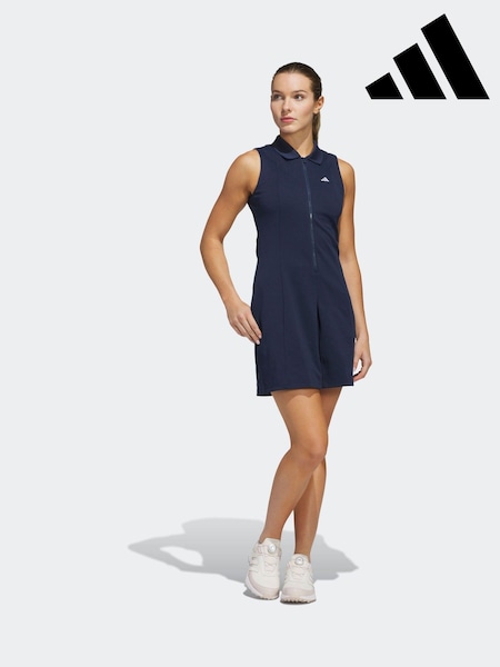 adidas Golf Navy Go-To Twistknit Dress (E97979) | £75