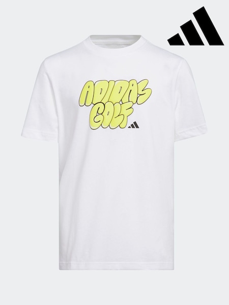 adidas Golf Kids Golf Graphic 100% Cotton T-Shirt (E98010) | £15