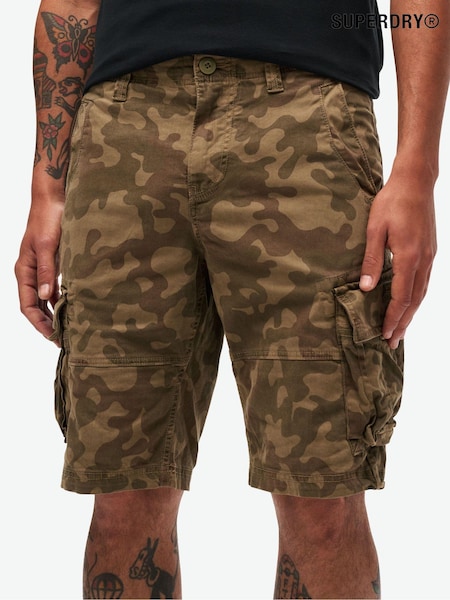 Superdry Camo Core Cargo Relaxed Fit Shorts (E98039) | £50