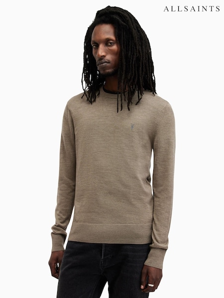 AllSaints Taylor Green Mode Merino Crew Jumper (E98045) | £95