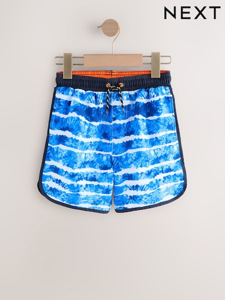 Blue Tiedye Printed Swim Shorts (3-16yrs) (E98069) | £8 - £14