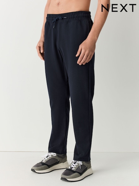 Navy Textured Twill Straight Leg Joggers (E98271) | £32