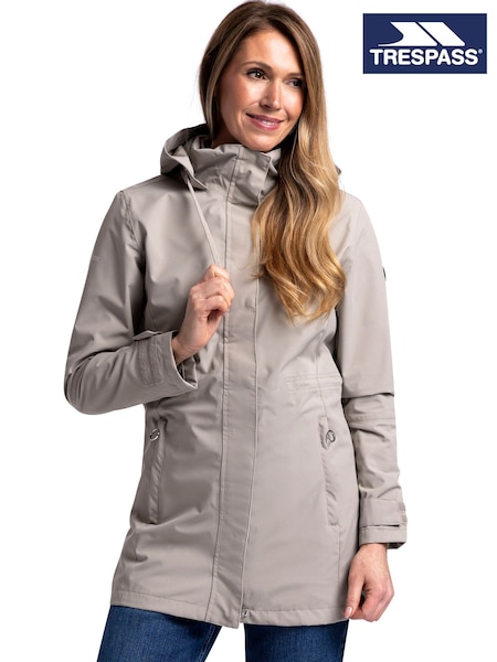 Trespass Female Grey Pavlina Rain Jacket TP75 (E98434) | £45