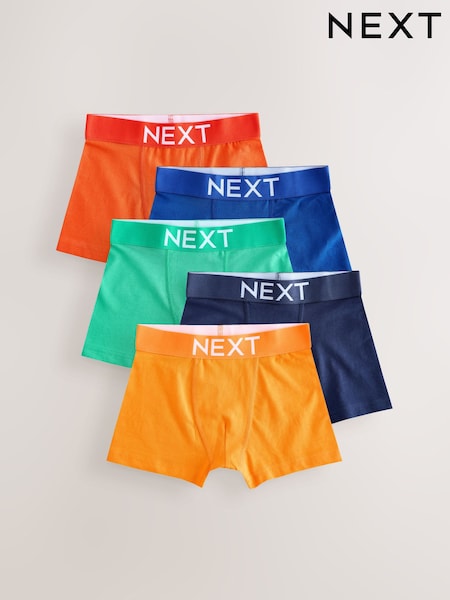 Bright Plain Trunks 5 Pack (1.5-16yrs) (E98863) | £14 - £19