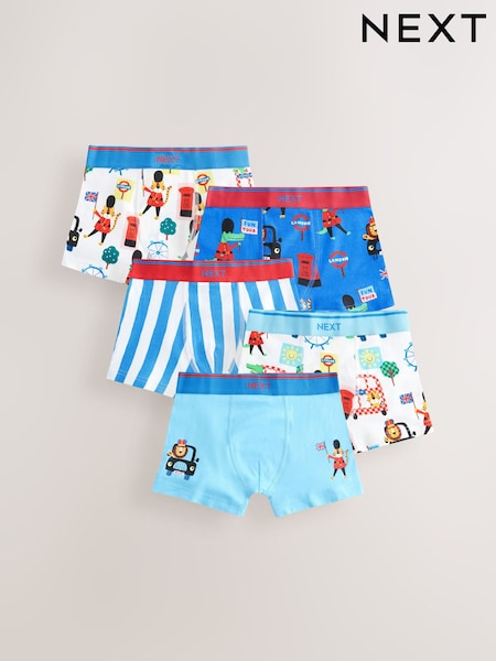 London Print Trunks 5 Pack (1.5-12yrs) (E98882) | £14 - £15