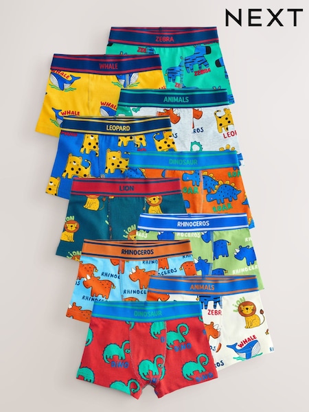 Primary Animals Trunks 10 Pack (1.5-16yrs) (E98885) | £27 - £28