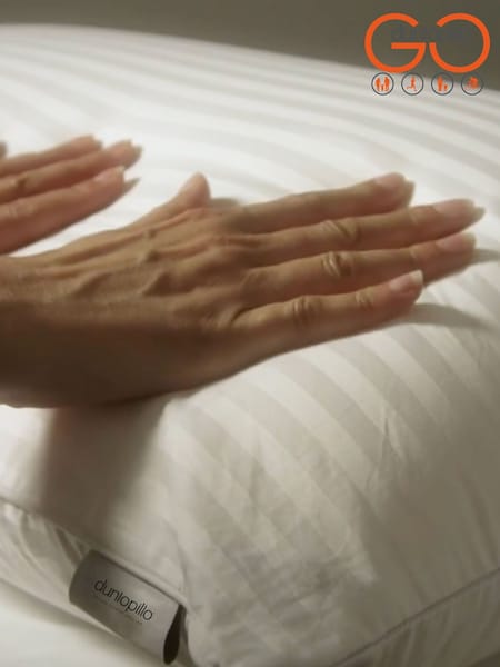 Dunlopillo Serenity Slim Profile Latex 100% Cotton Pillow (E99056) | £110