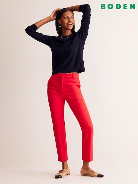 Boden Red Light Petite Highgate Ponte Trousers (E99405) | £75
