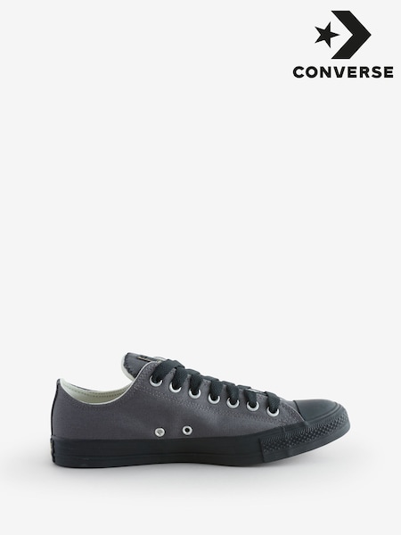 Converse Black Chuck Taylor All Star Ox Trainers (E99580) | £60