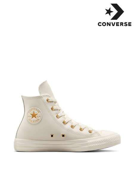 Converse Natural Youth Hearts Chuck Taylor Trainers (E99596) | £50