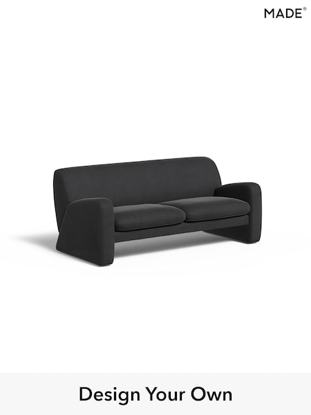Matt Velvet Easy Clean/Charcoal Grey Romana By Made (F00067) | £1,099