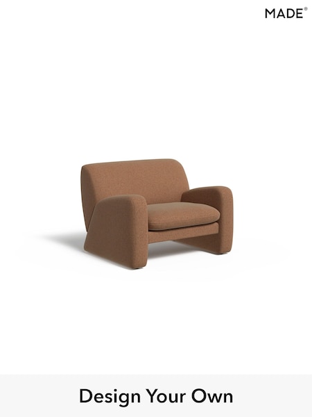Soft Chenille Easy Clean/Dark Caramel Natural Romana By Made (F00076) | £850