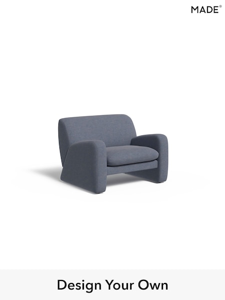 Soft Chenille Easy Clean/Denim Blue Romana By Made (F00078) | £850