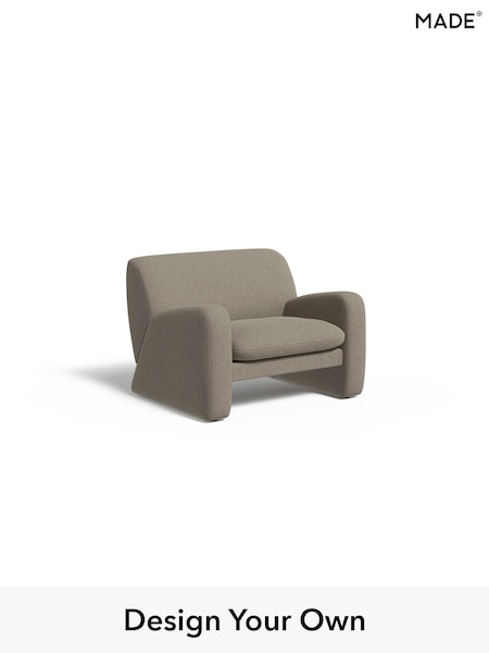 Soft Chenille Easy Clean/Pebble Grey Romana By Made (F00086) | £850