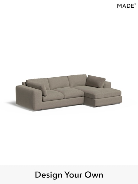 Soft Chenille Easy Clean/Pebble Grey Alec By Made (F00116) | £2,150