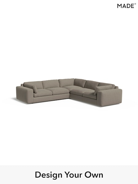 Soft Chenille Easy Clean/Pebble Grey Alec By Made (F00116) | £2,975