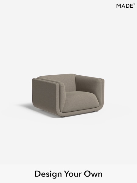 Soft Chenille Easy Clean/Pebble Grey Jadis By Made (F00118) | £1,025