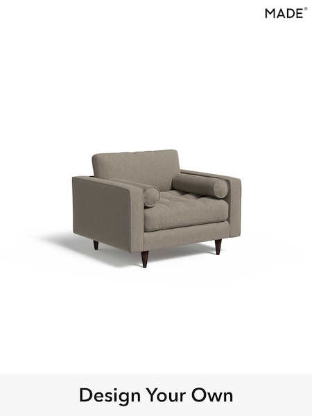 Soft Chenille Easy Clean/Pebble Grey Scott By Made (F00119) | £875