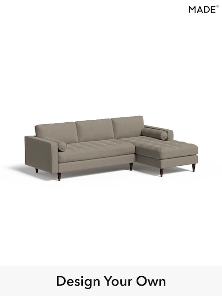 Soft Chenille Easy Clean/Pebble Grey Scott By Made (F00119) | £1,875